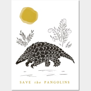 Save the Pangolins - Pangolin Lives Matter Posters and Art